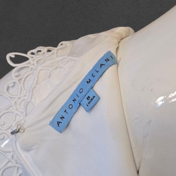 ANTONIO MELANI Lace Dress sz 8 Easter Spring Wedding Shower - Picture 2 of 9